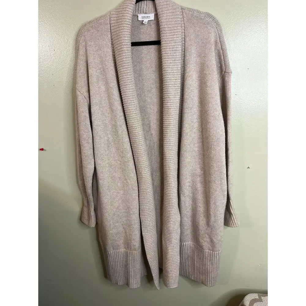 Haven Well Within FLYAWAY CARDIGAN, size medium, oversized open front, MSRP $138 - Picture 3 of 10
